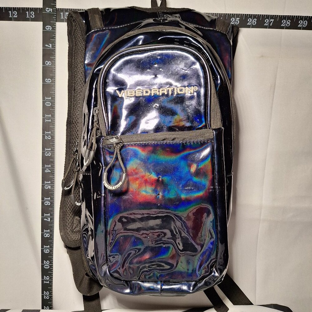 Vibedration Hydration Backpack w/o bladder - Holographic - Black - Used
